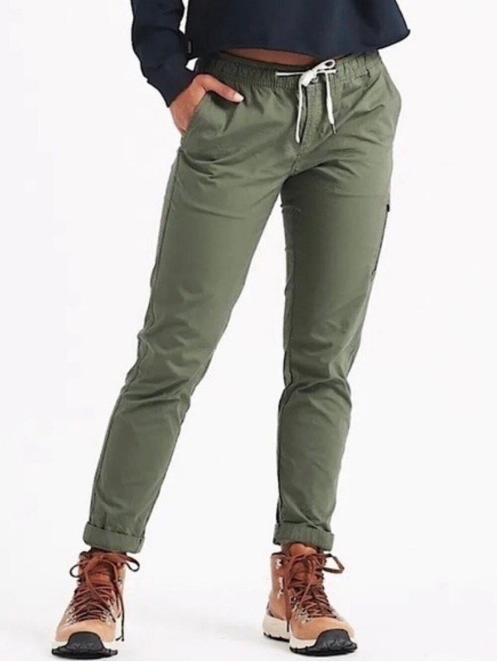 Vuori Ripstop Women’s Pants Size Large Green Active Outdoors Hiking Active